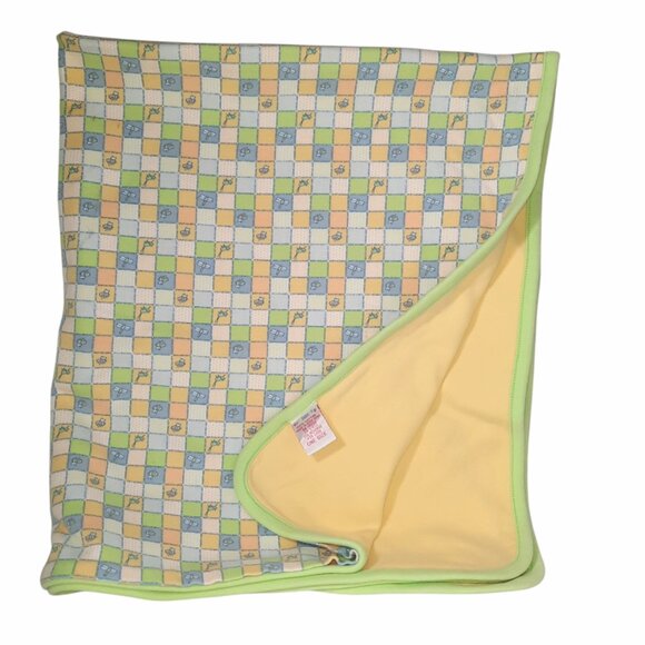 Vintage Gymboree Bee Grasshopper Dragonfly Lovey Security Blanket HTF 34" X 31" - Picture 1 of 10